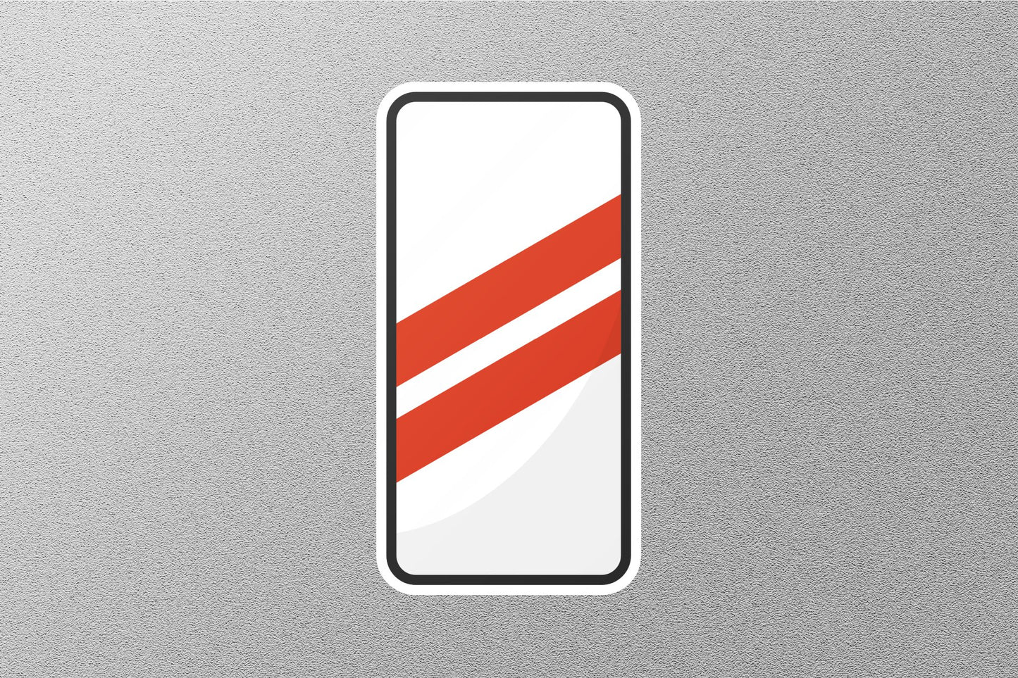Wholesale Barrier Ahead Street Sign Sticker