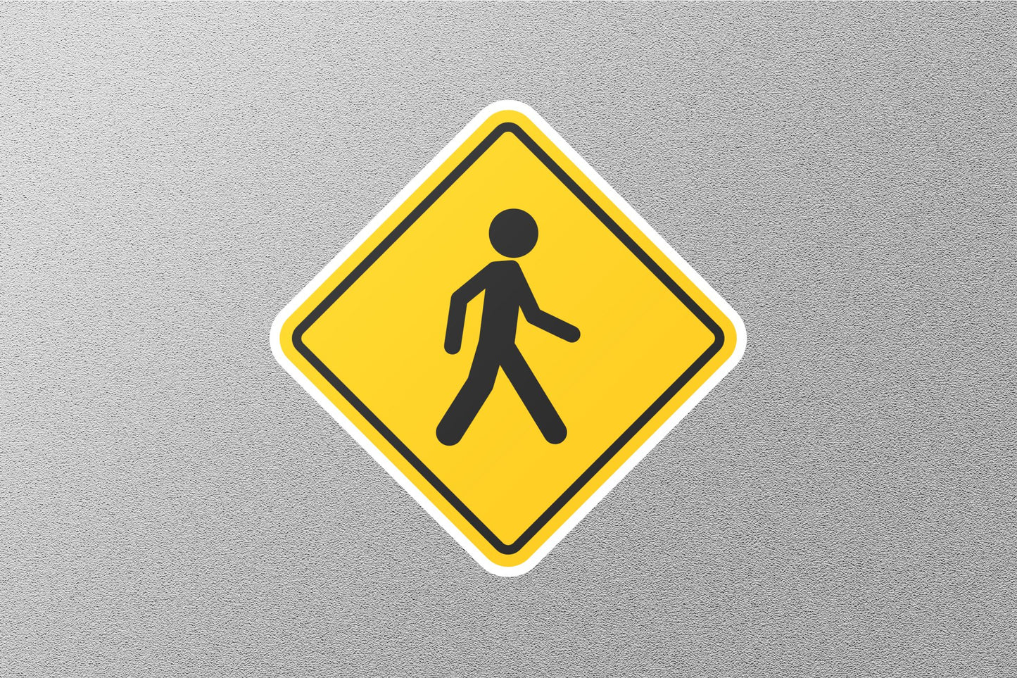 Wholesale Man Walking Road Street Sign Sticker