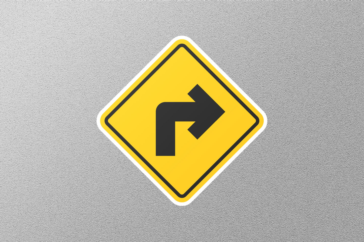 Wholesale Turn Left Diamond Street Sign Sticker