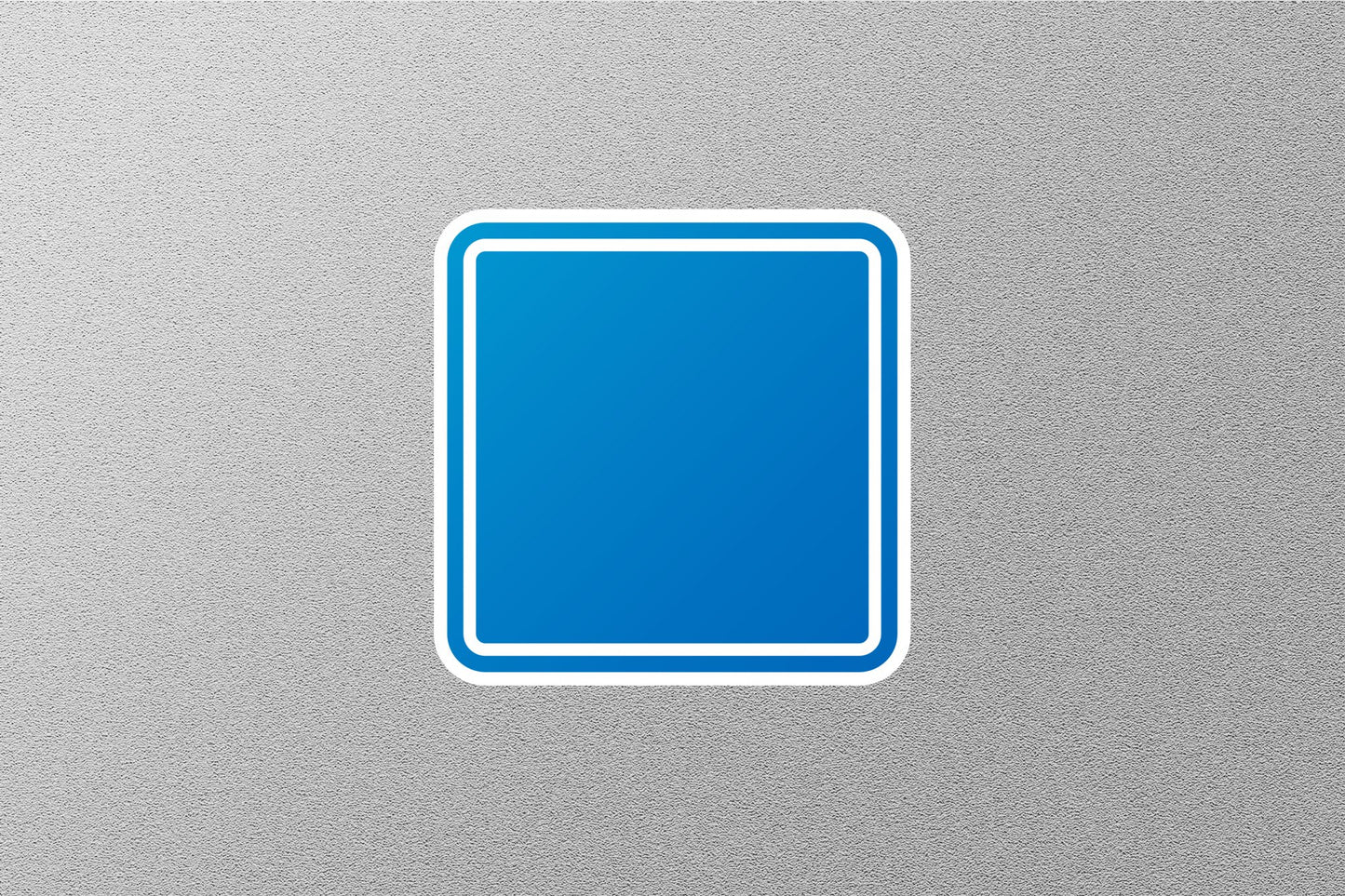 Wholesale Blue Square Street Sign Sticker
