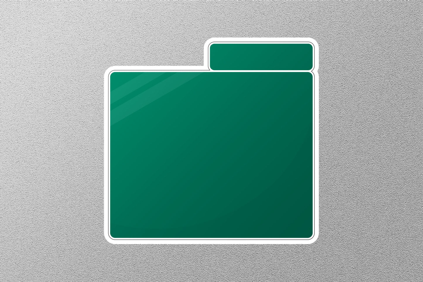 Wholesale Universal Folder Green Street Sign Sticker