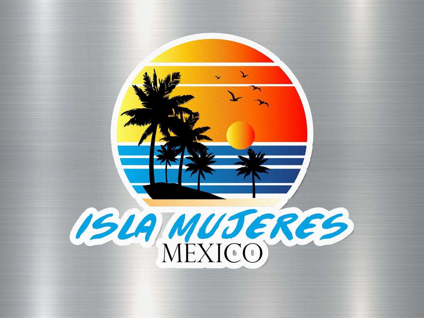 Wholesale Isla Mujeres Mexico Sunset Sticker
