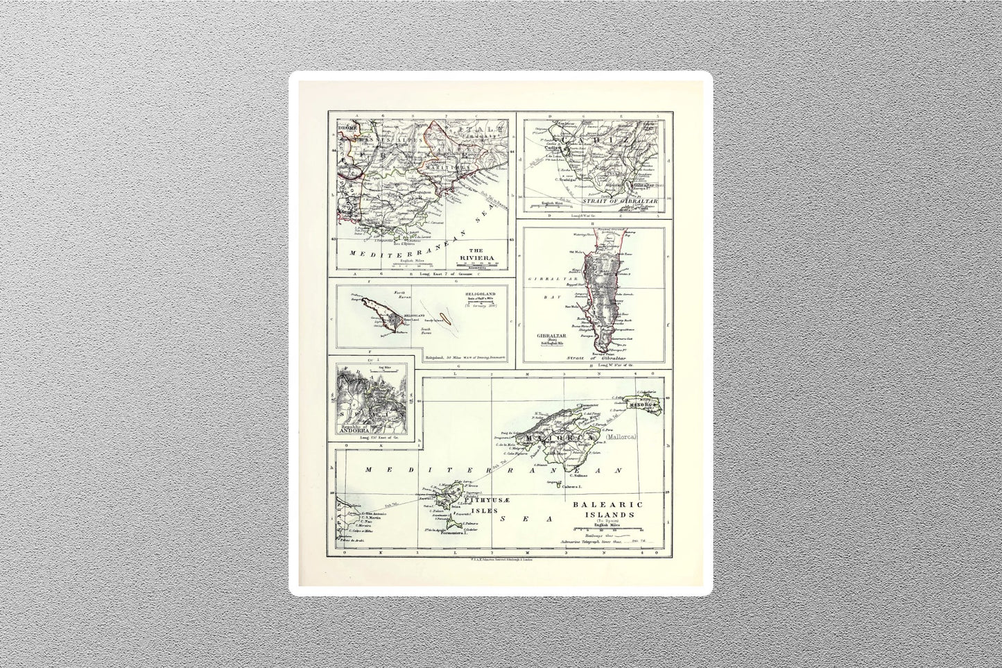 Wholesale Islands Map Sticker