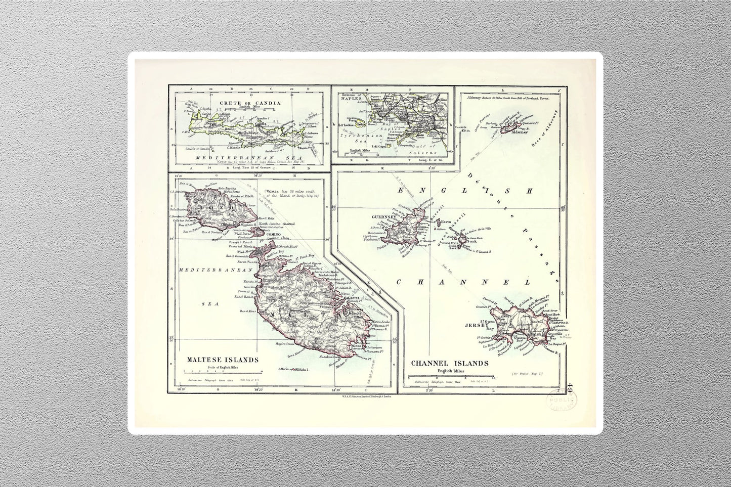 Wholesale Islands Map Sticker