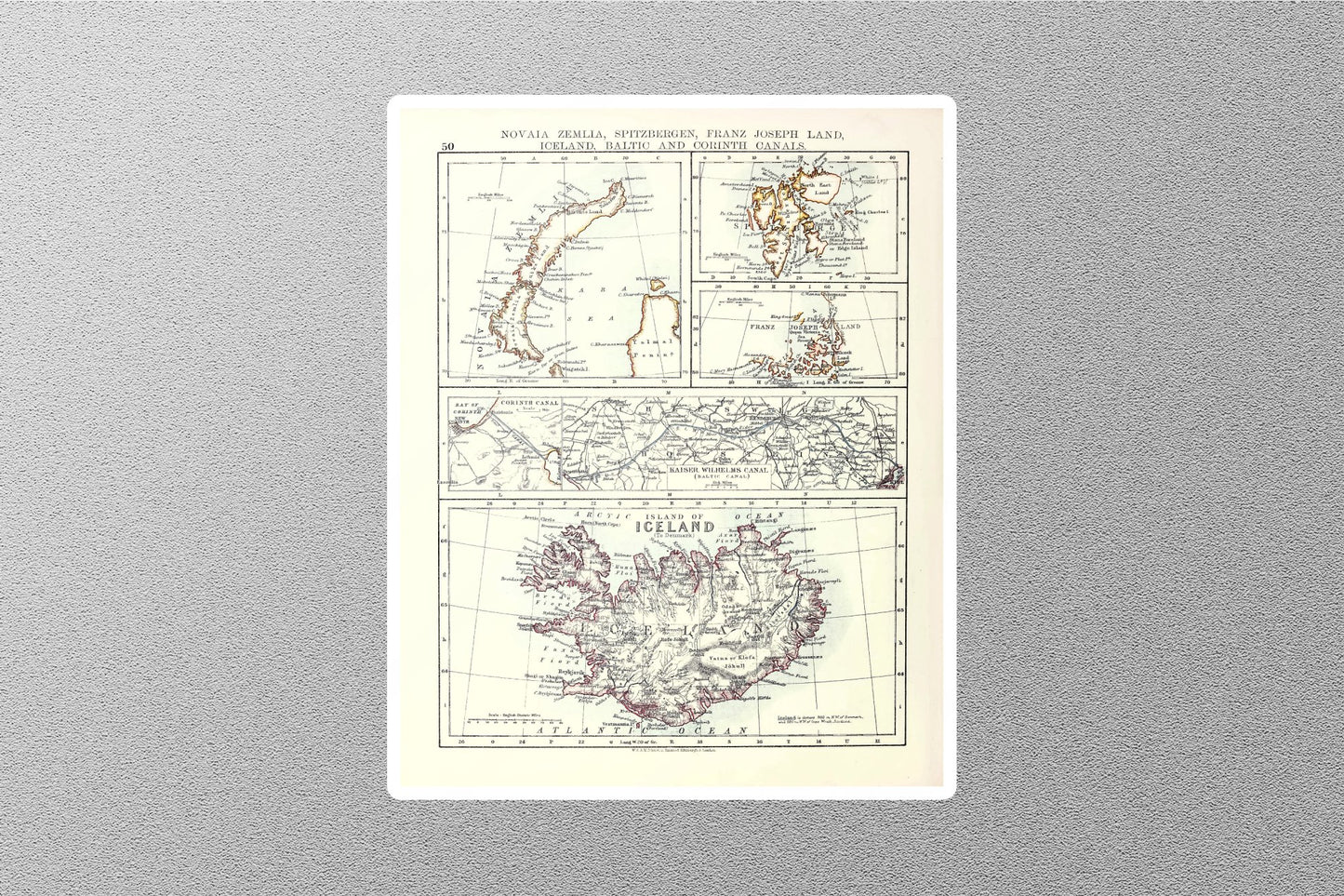 Wholesale Islands Map Sticker