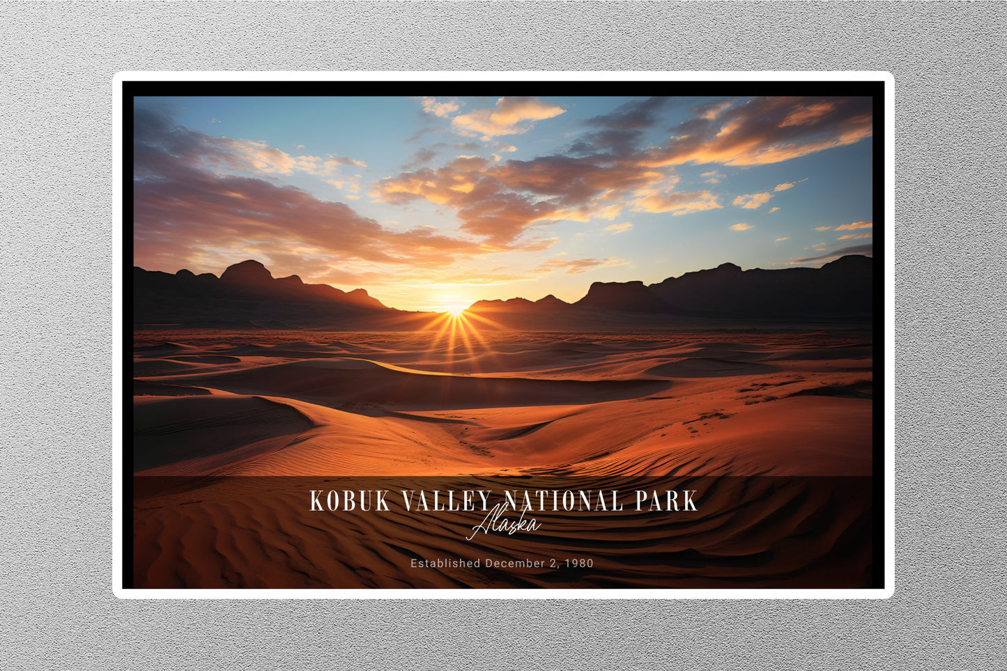 Wholesale Kobuk Valley Sunrise National Park Sticker