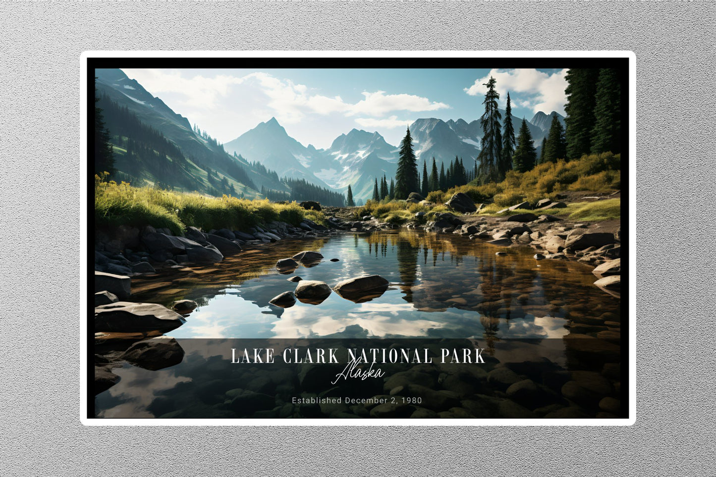 Wholesale Lake Clark Sunrise National Park Sticker