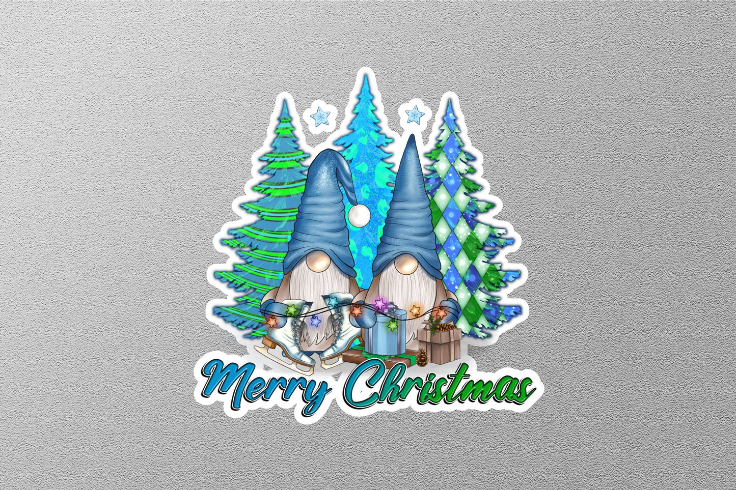 Wholesale Merry Christmas Gbnomies Winter Holiday Sticker
