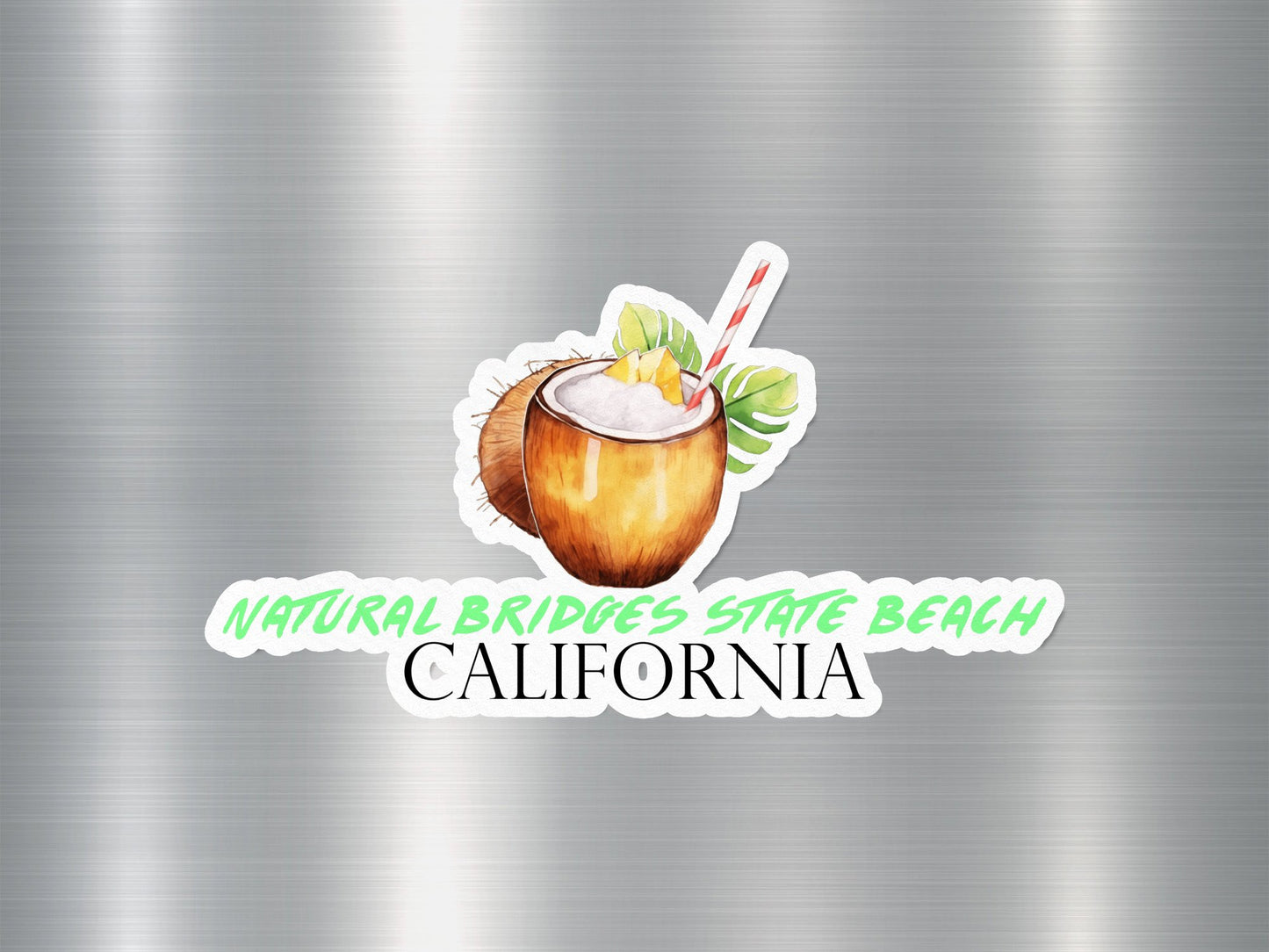 Wholesale Natural Bridges State Beach California Coconut Sticker