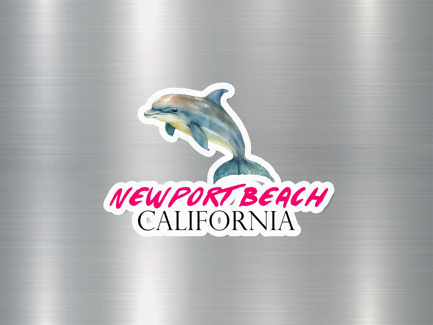 Wholesale New Port Beach California Dolphin Sticker
