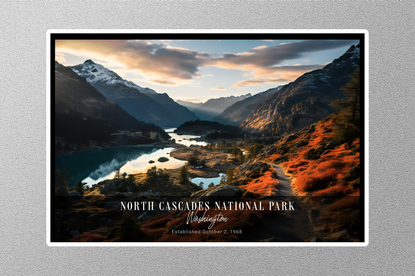 Wholesale North Cascades Sunrise National Park Sticker