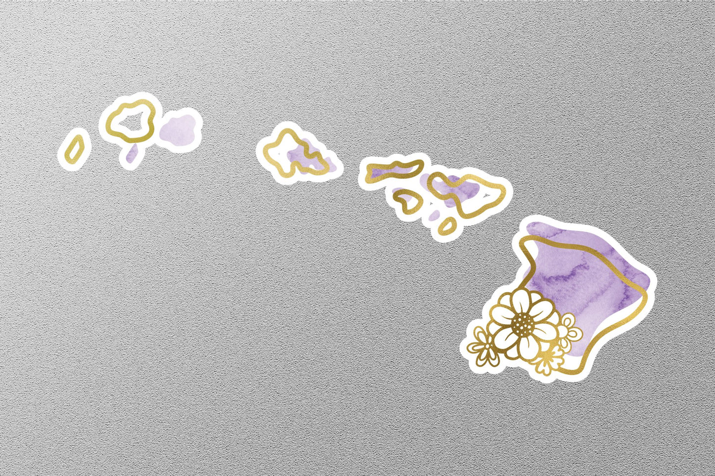 Wholesale Floral Hawaii State Sticker