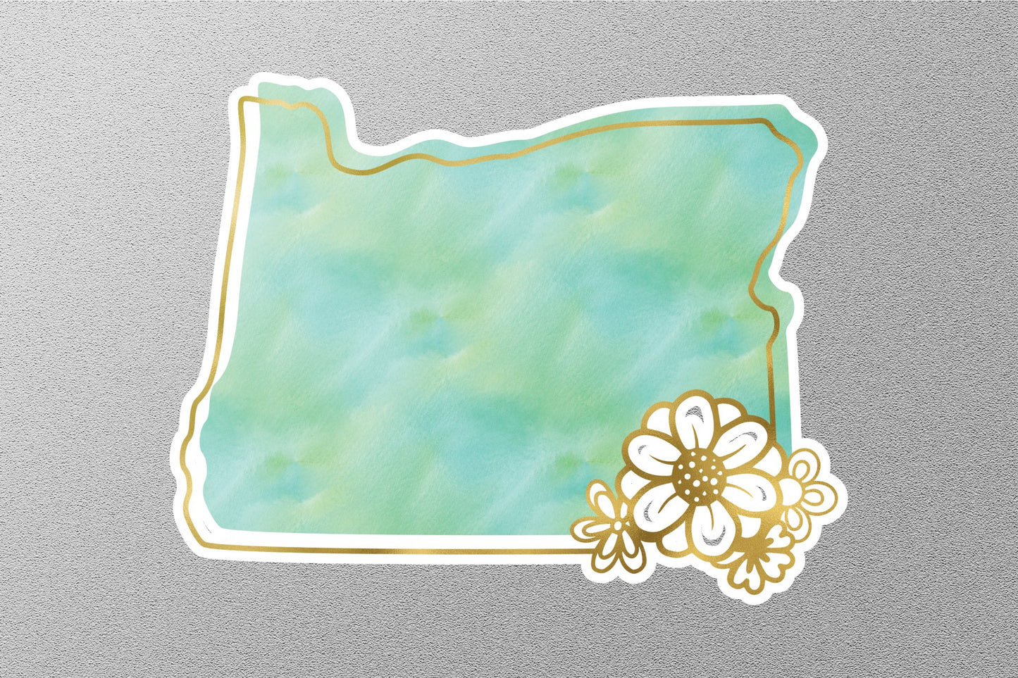 Wholesale Floral Oregon State Sticker