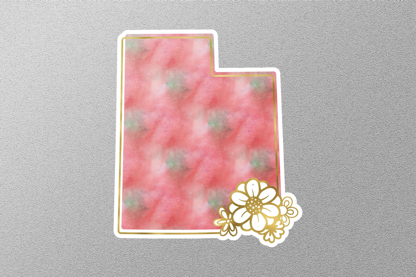 Wholesale Floral Utah State Sticker