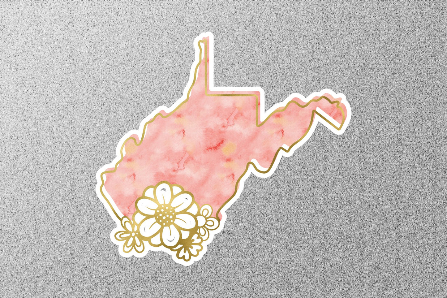 Wholesale Floral West Virginia State Sticker