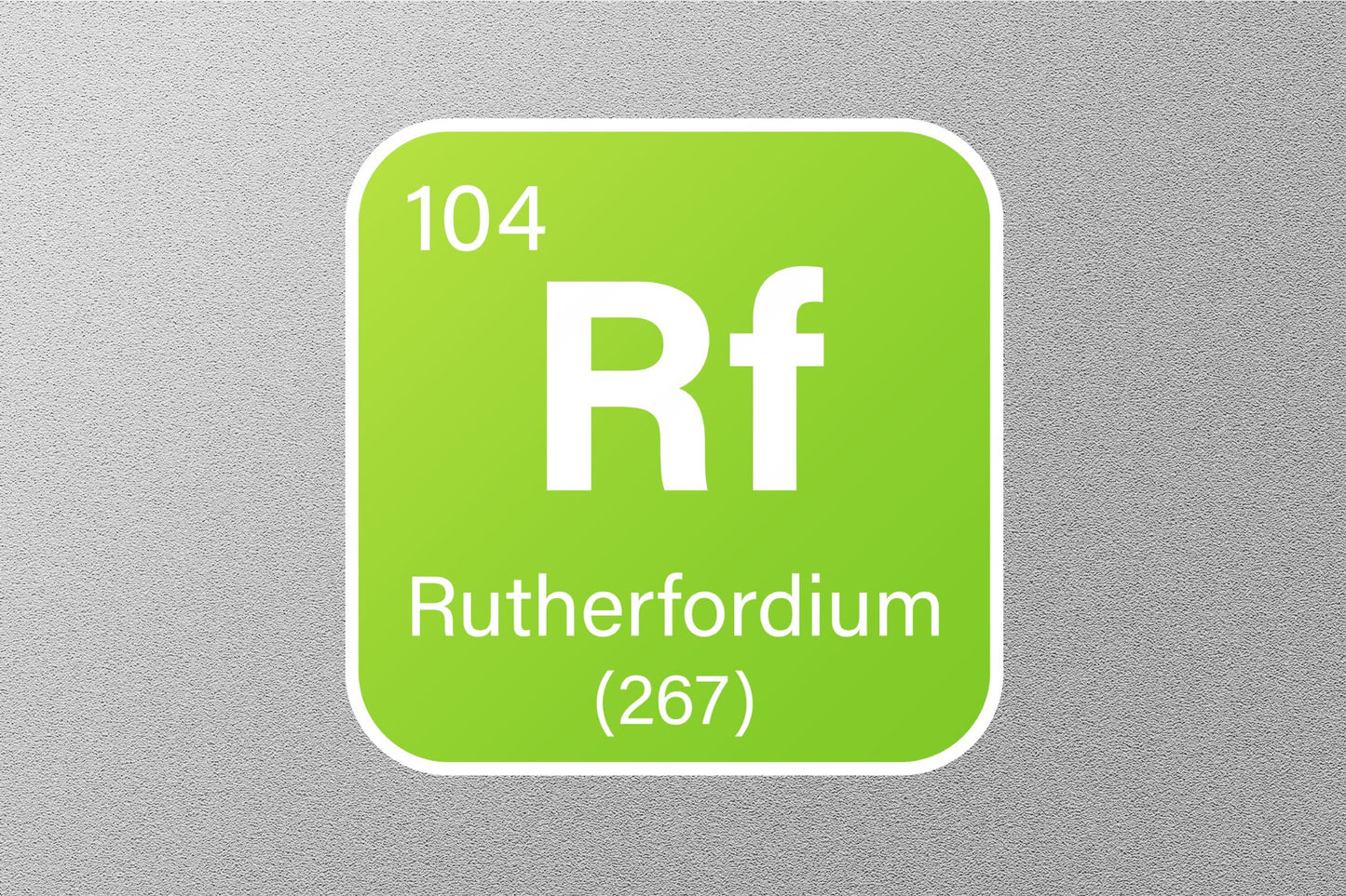 Rutherfordium Periodic Element Sticker