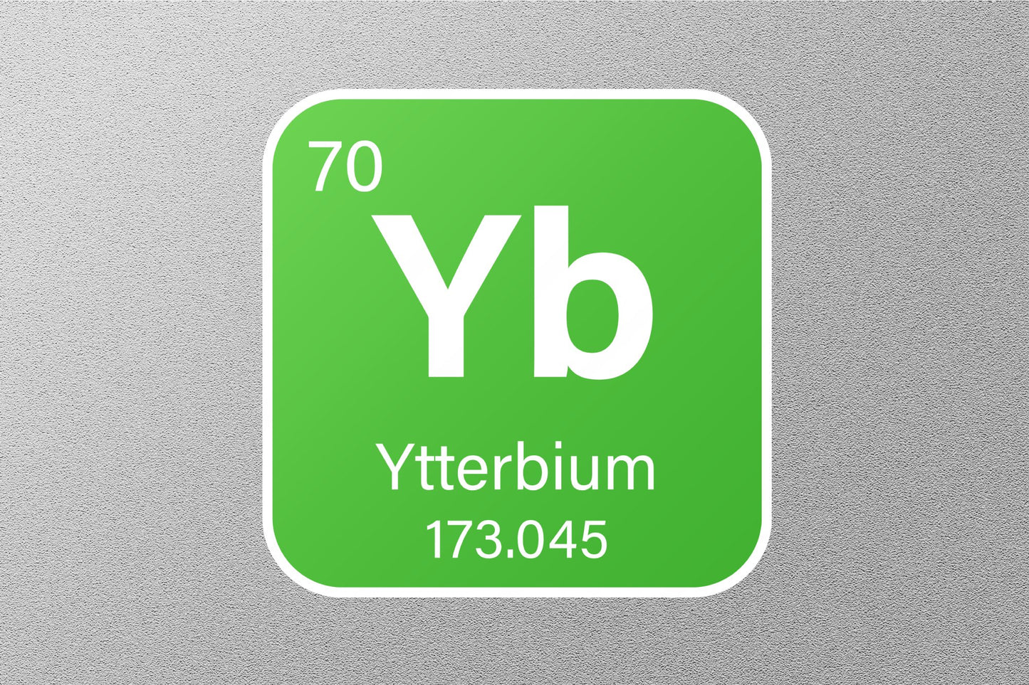 Ytterbium Periodic Element Sticker