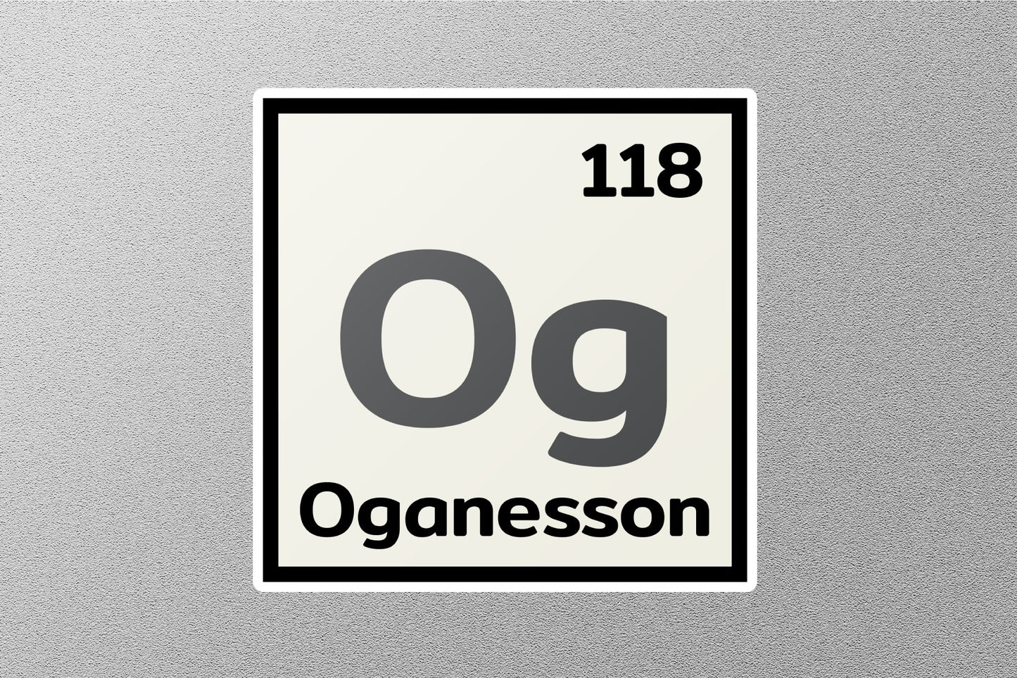 Wholesale Oganesson Periodic Element Sticker