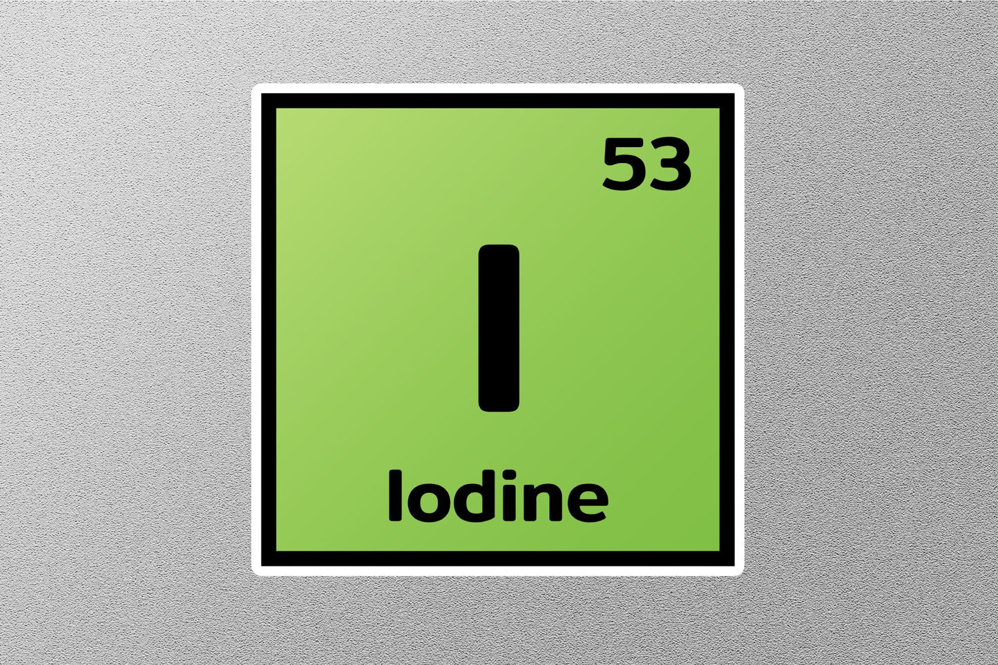 Wholesale Lodine Periodic Element Sticker