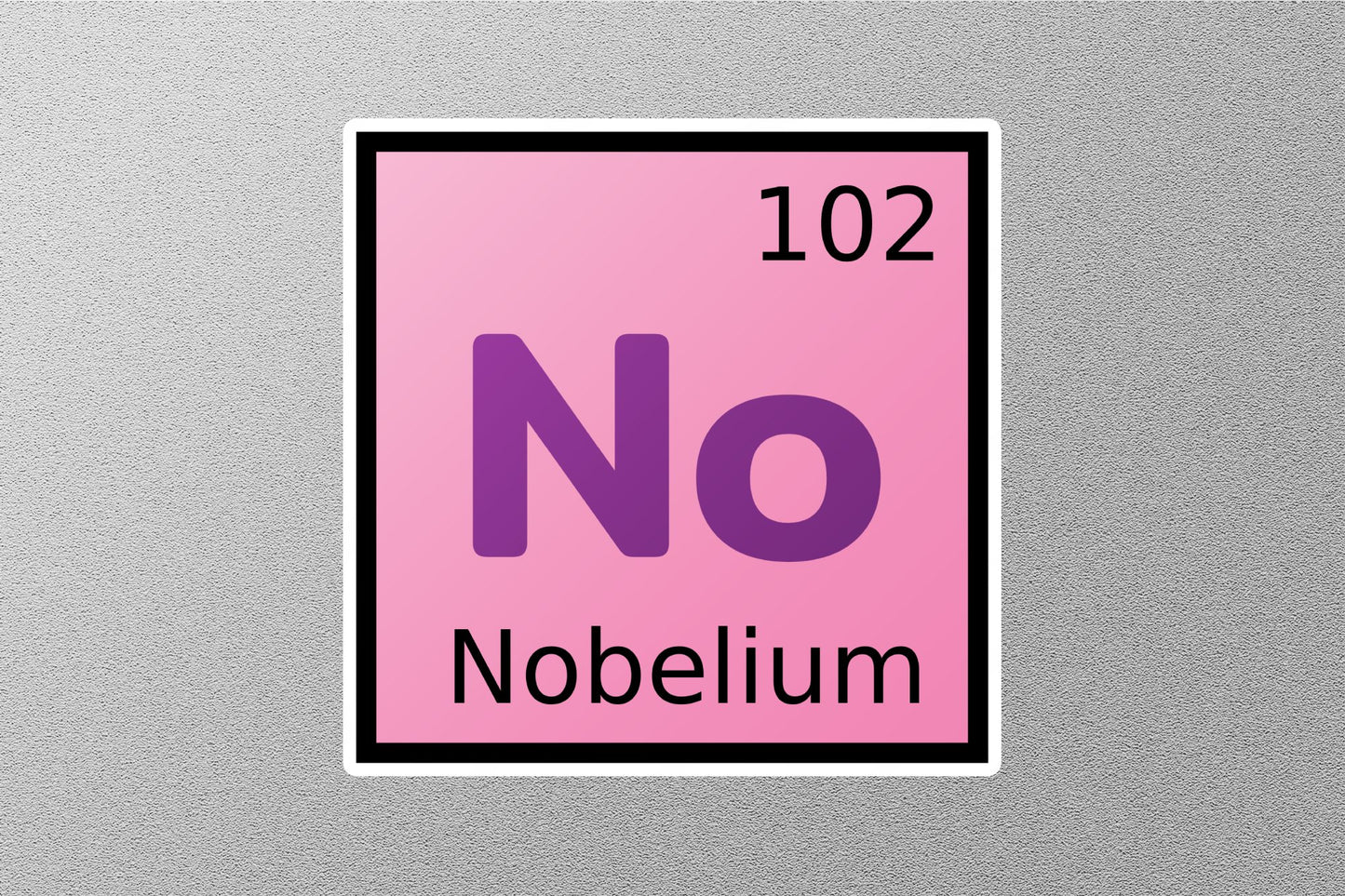 Nobelium Periodic Element Sticker
