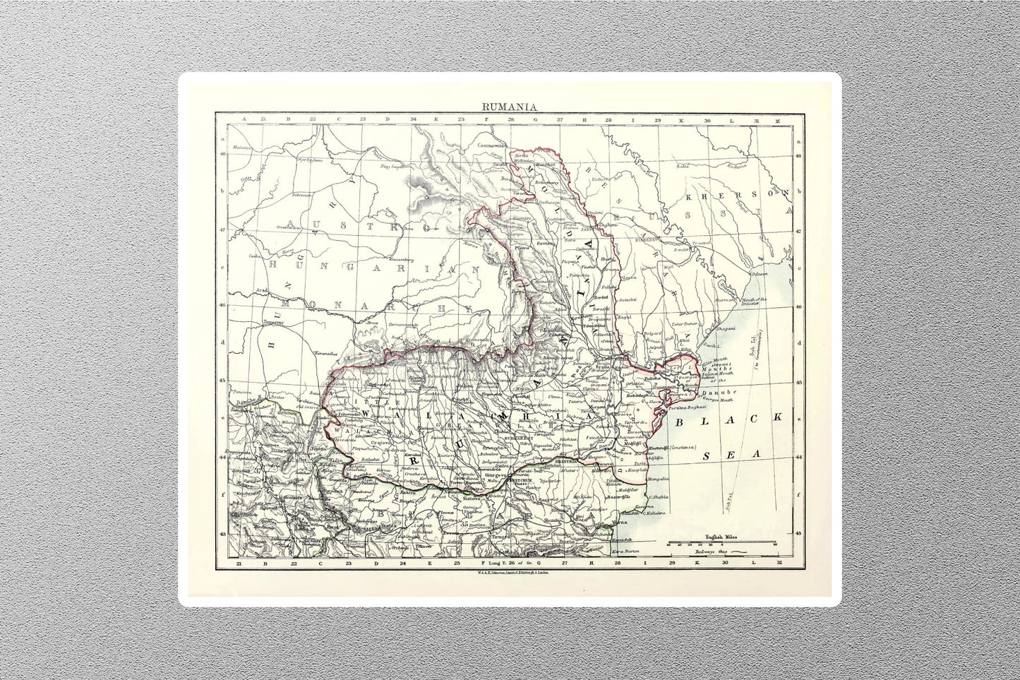 Wholesale Romania Map Sticker
