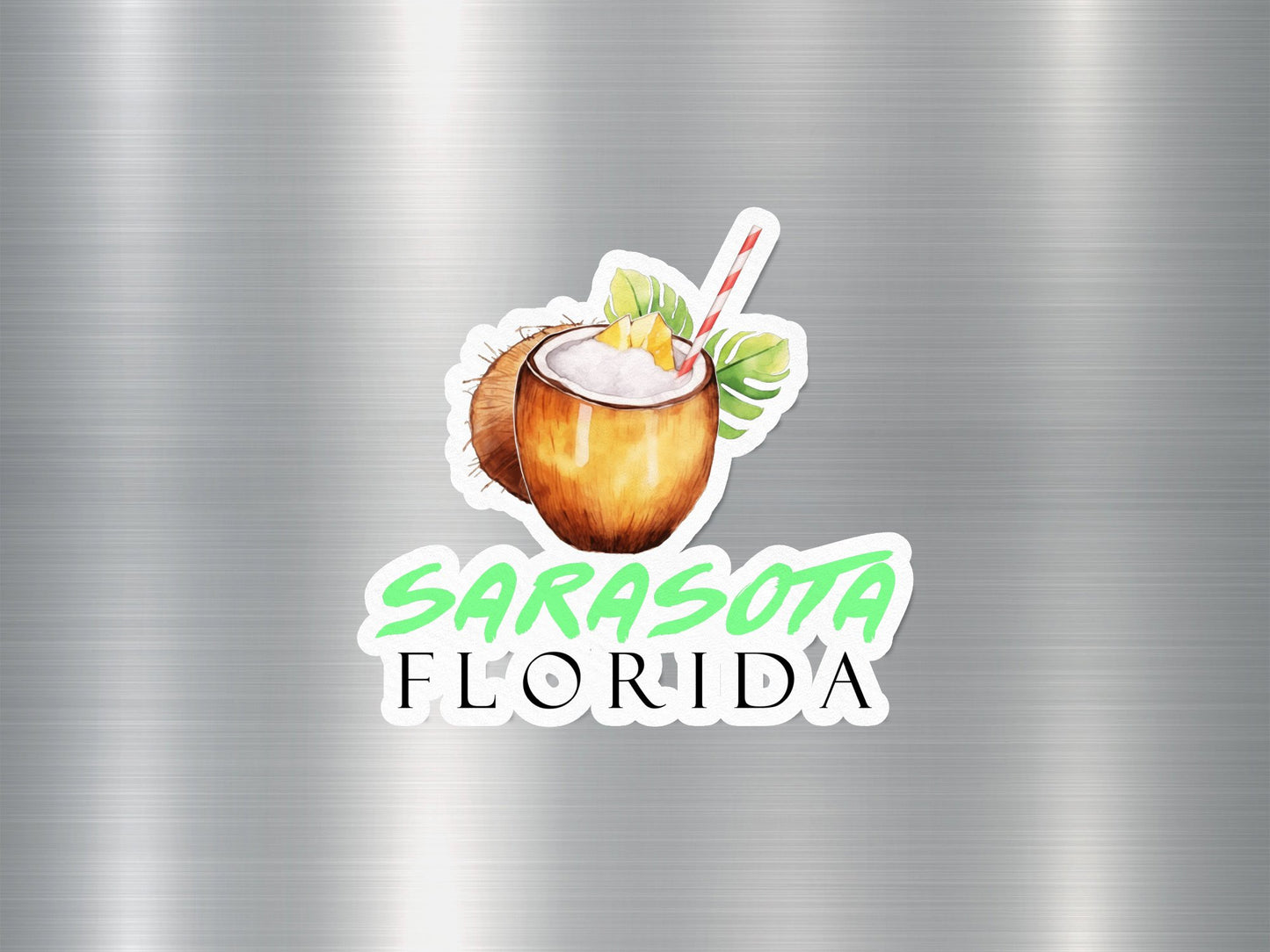 Wholesale Sarasota Florida Coconut Sticker