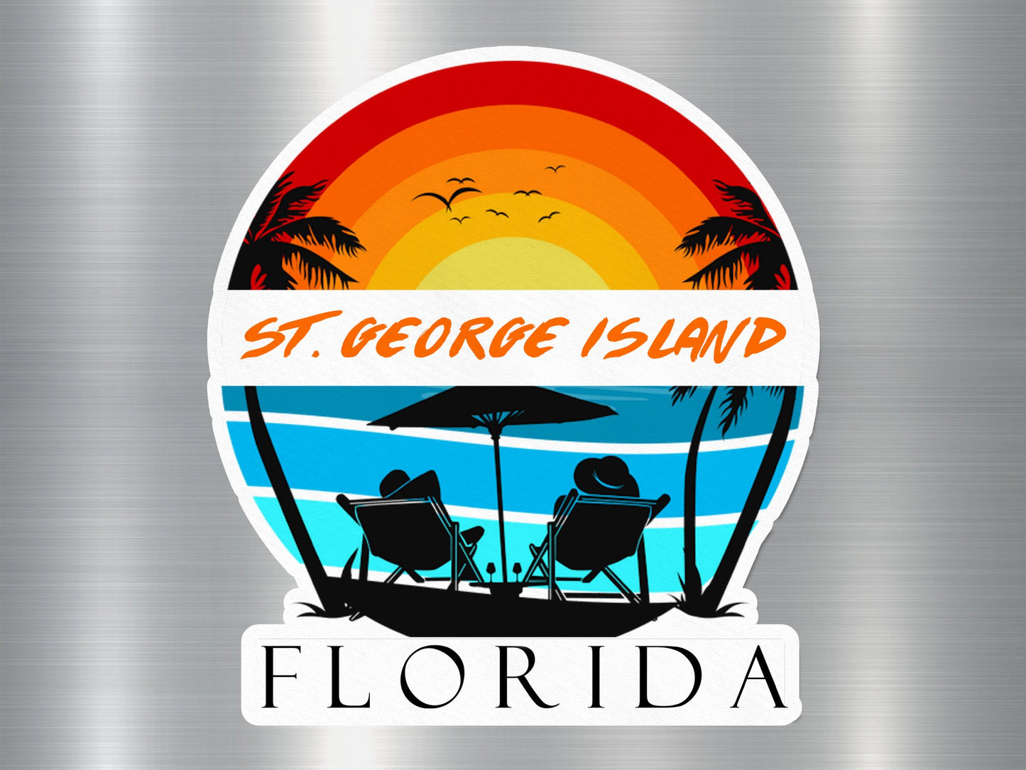 Wholesale St. George Island Florida Sunset Sticker