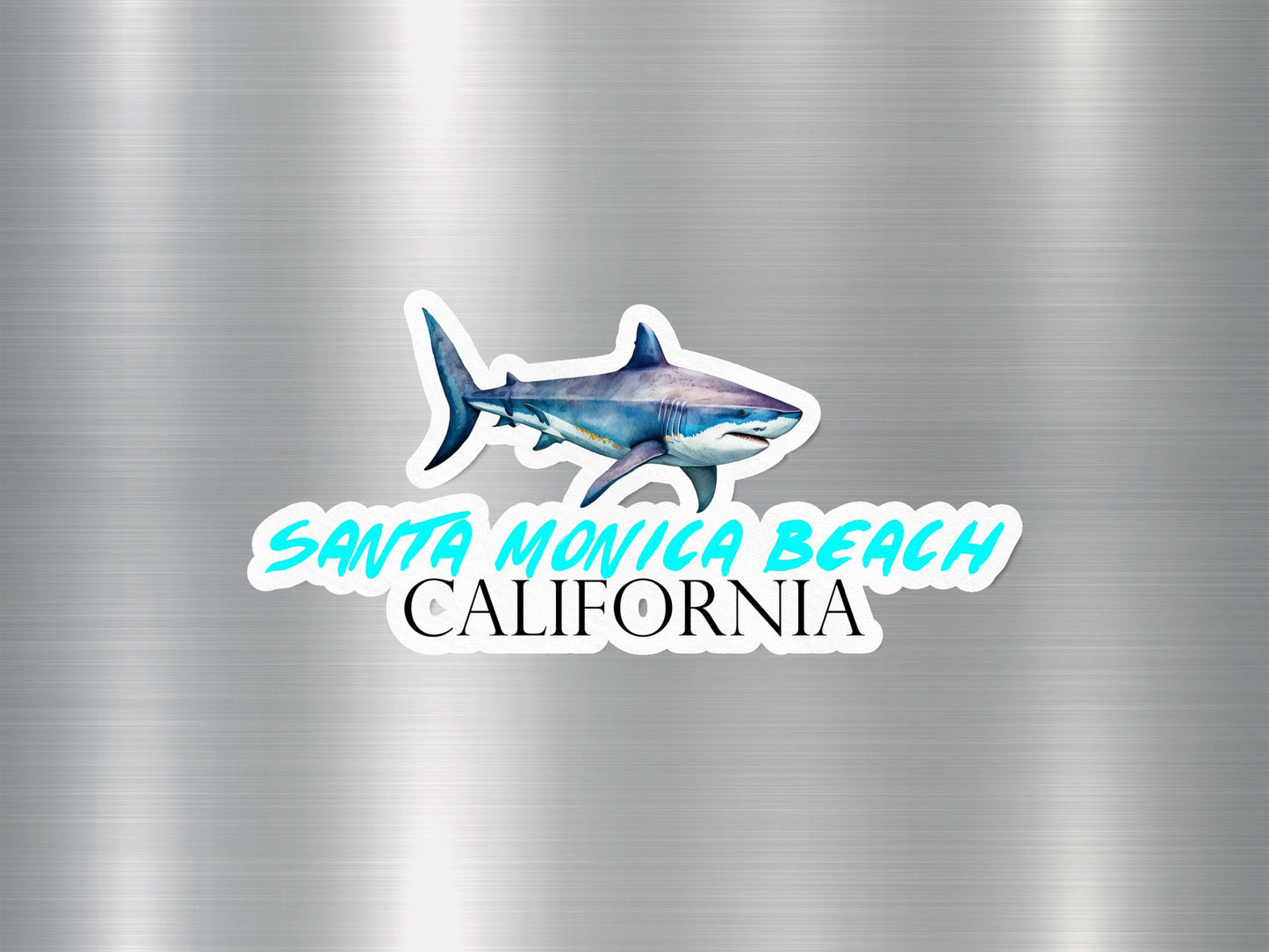 Wholesale Santa Monica Beach California Shark Sticker
