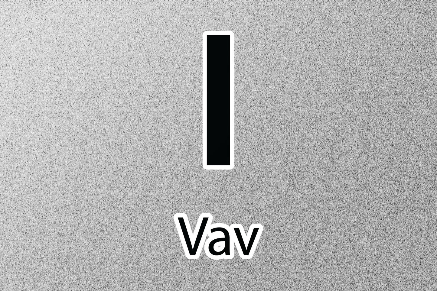 Wholesale Vav Hebrew Alphabet Sticker