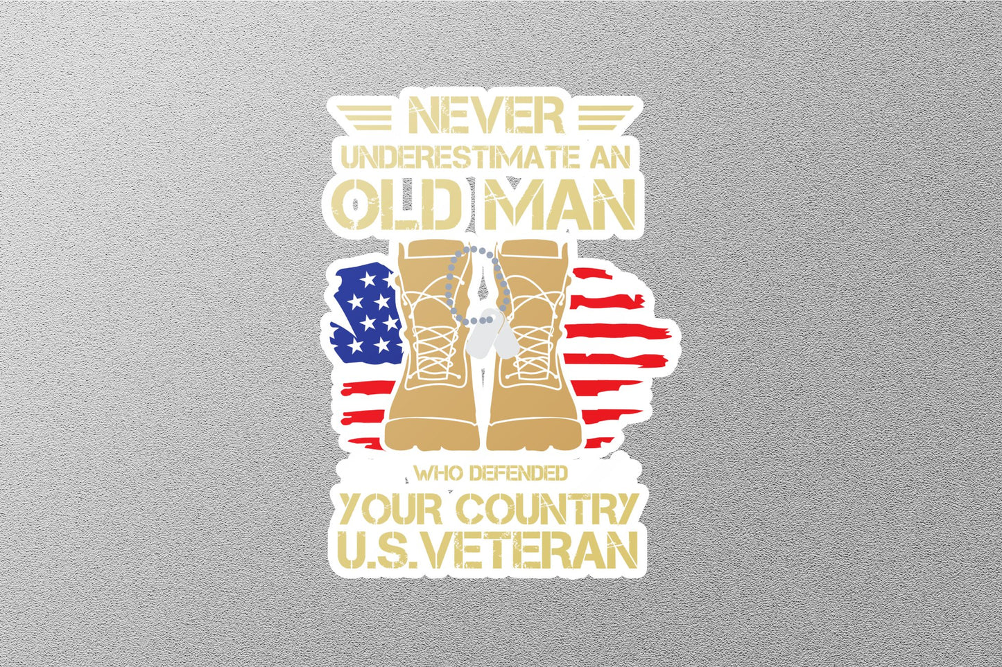Wholesale American Veteran Sticker