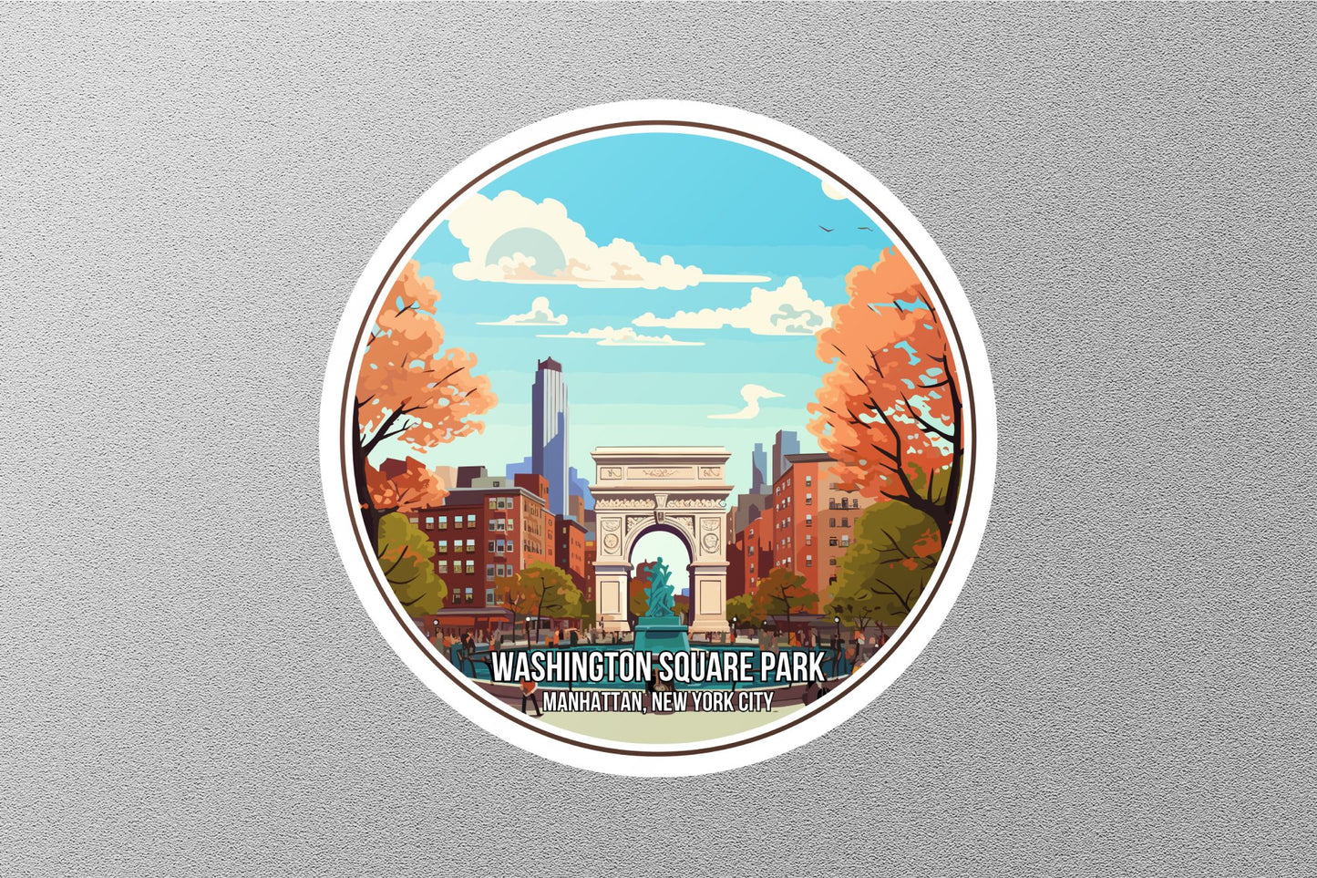 Wholesale Washington Square Park Sticker