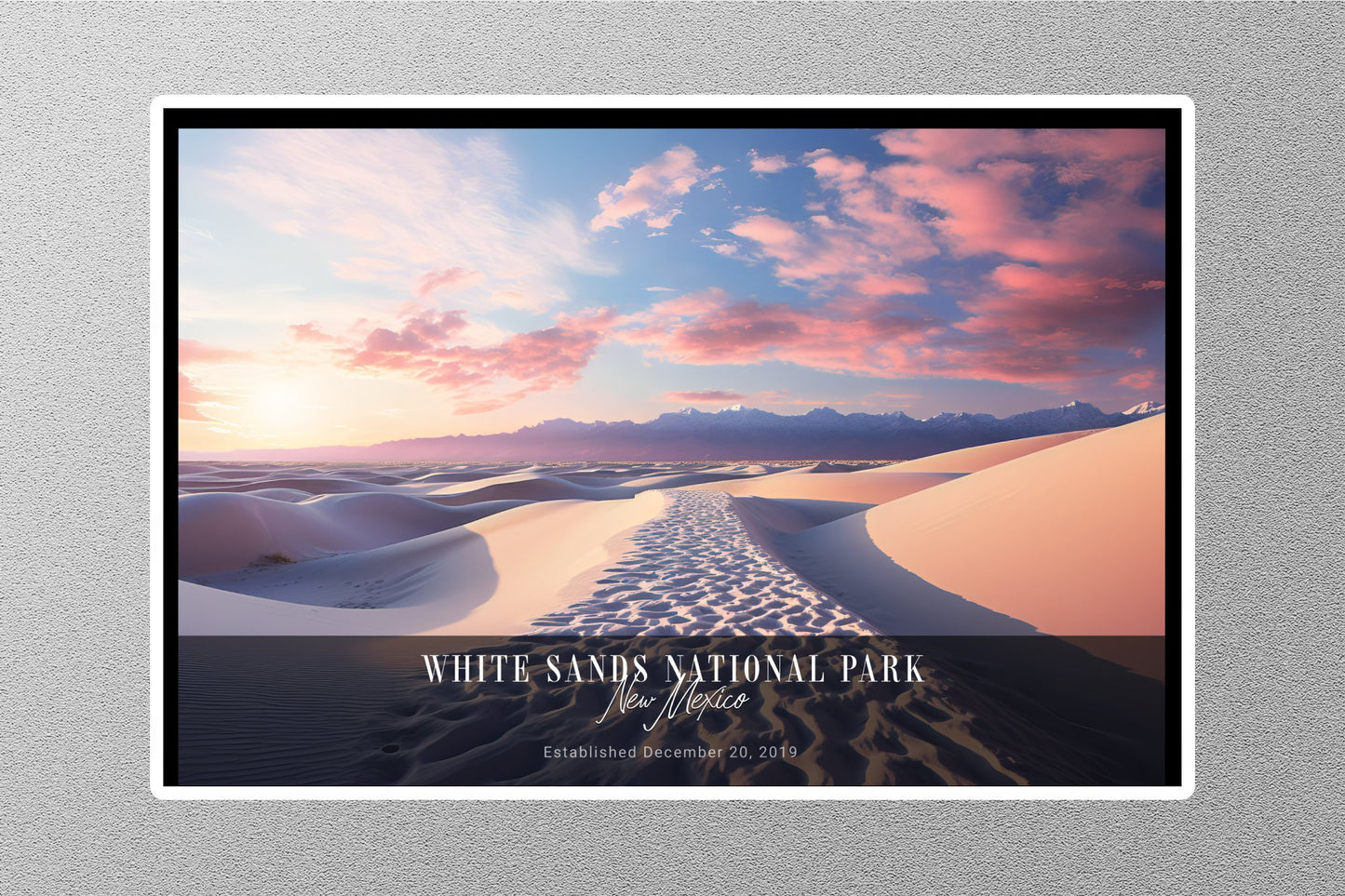 Wholesale White Sands Sunrise National Park Sticker
