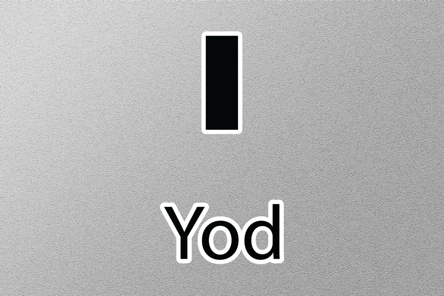 Wholesale Yod Hebrew Alphabet Sticker