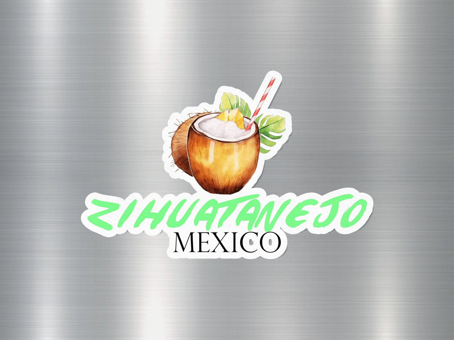 Wholesale Zihuatanejo Mexico Coconut Sticker
