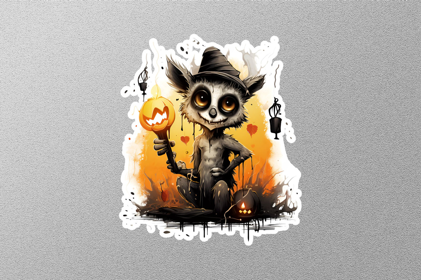Wholesale Cute Anthropomorphic Critter Animal Halloween Sticker