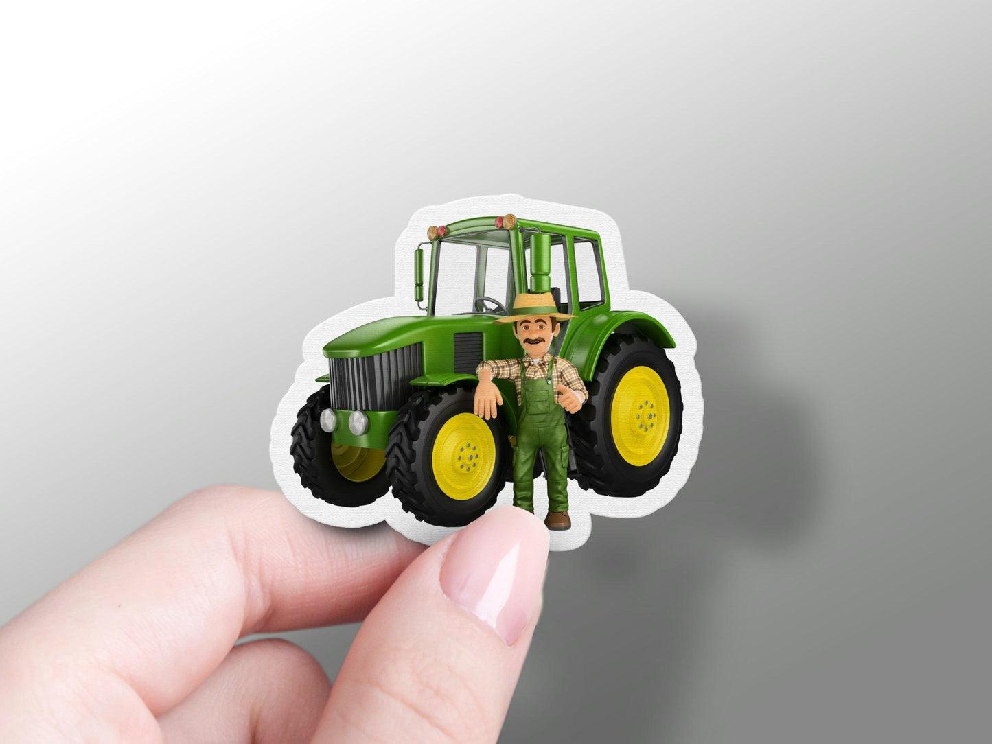 Wholesale Green Tractor Sticker