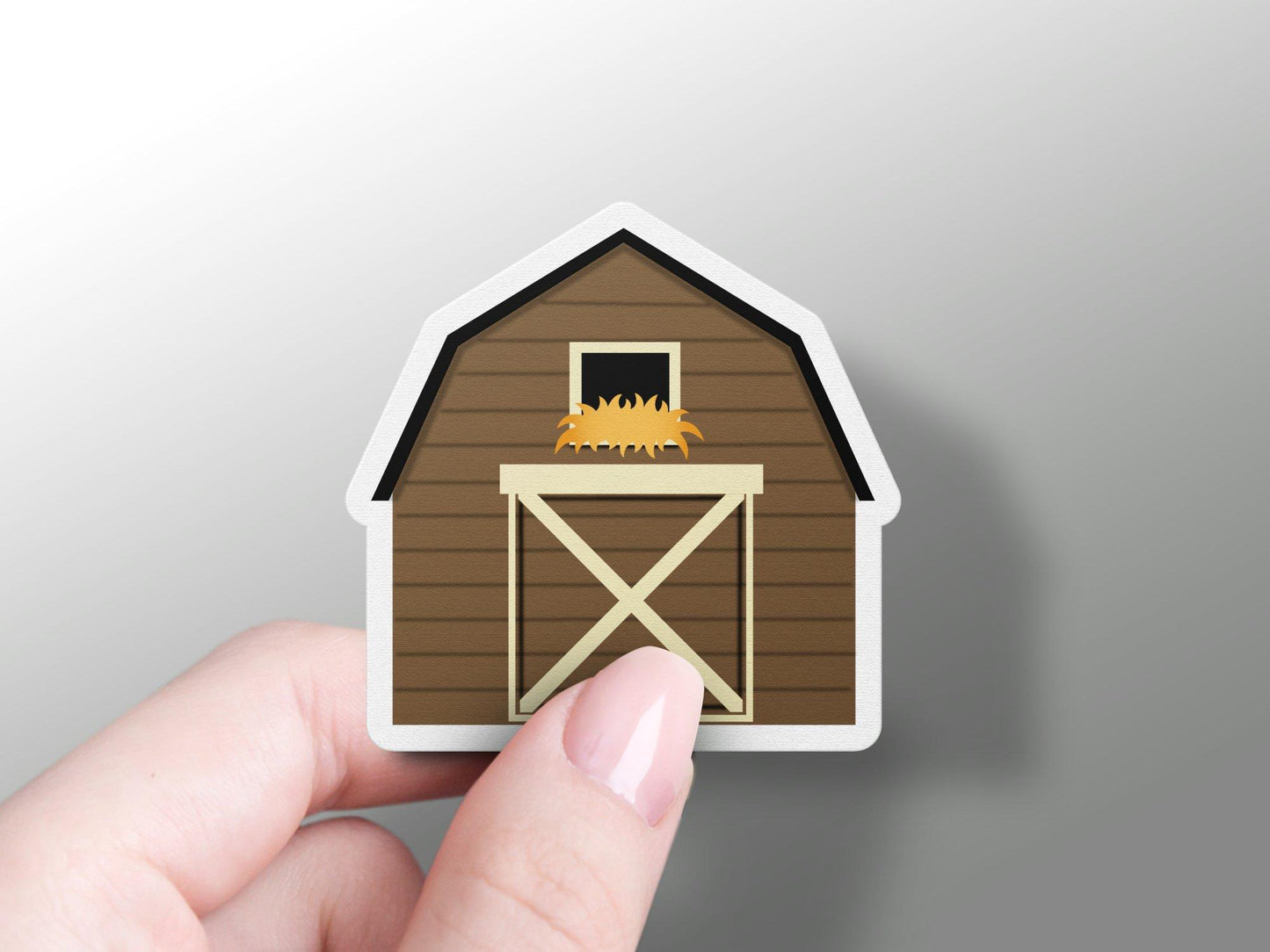 Wholesale Brown Barn Sticker
