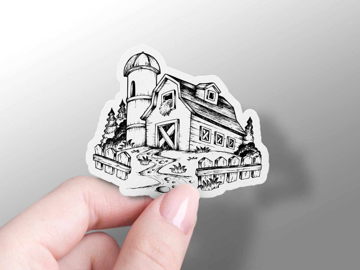 Old Farm House Sticker