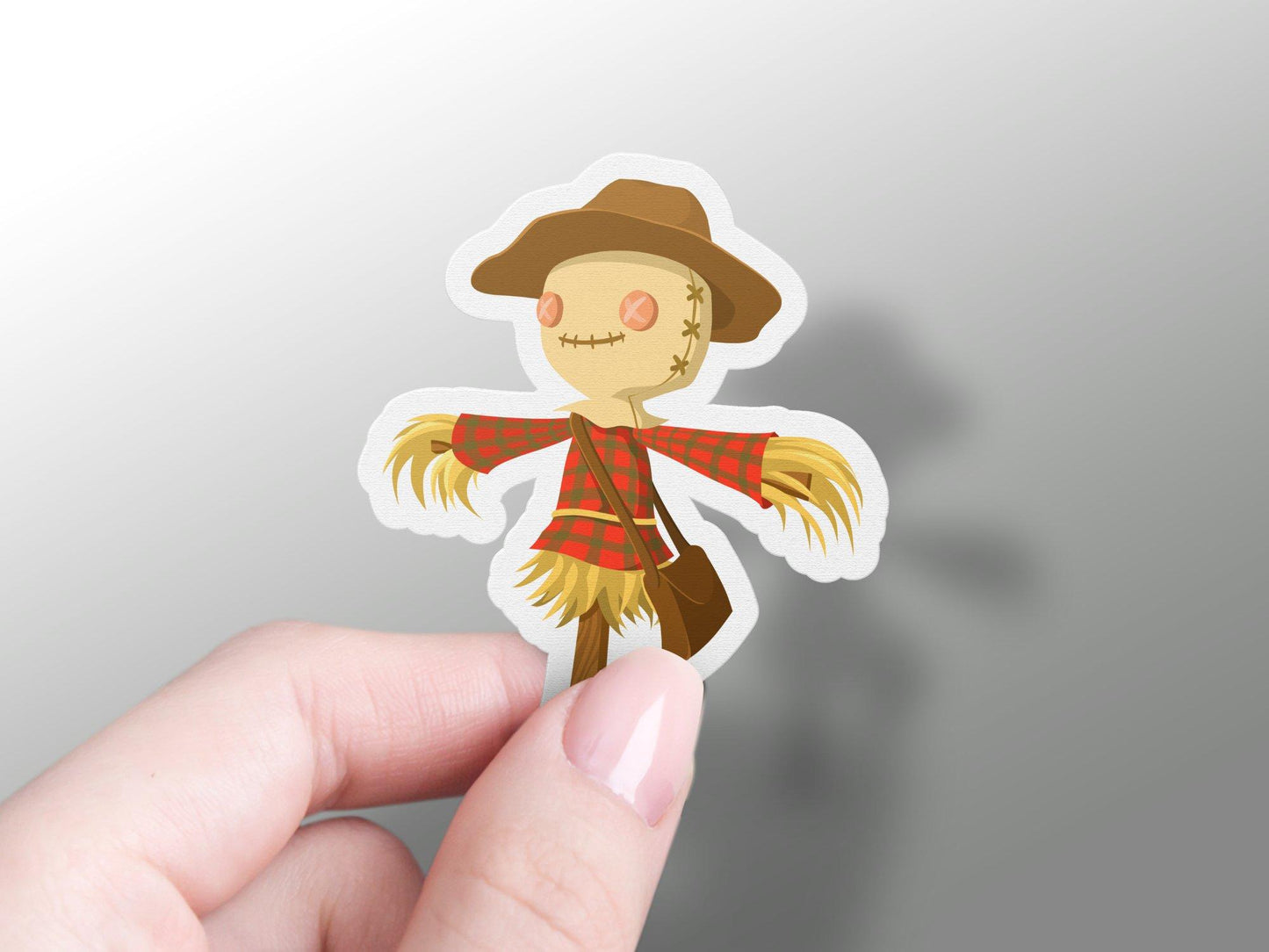 Scarecrow Straw Halloween Sticker