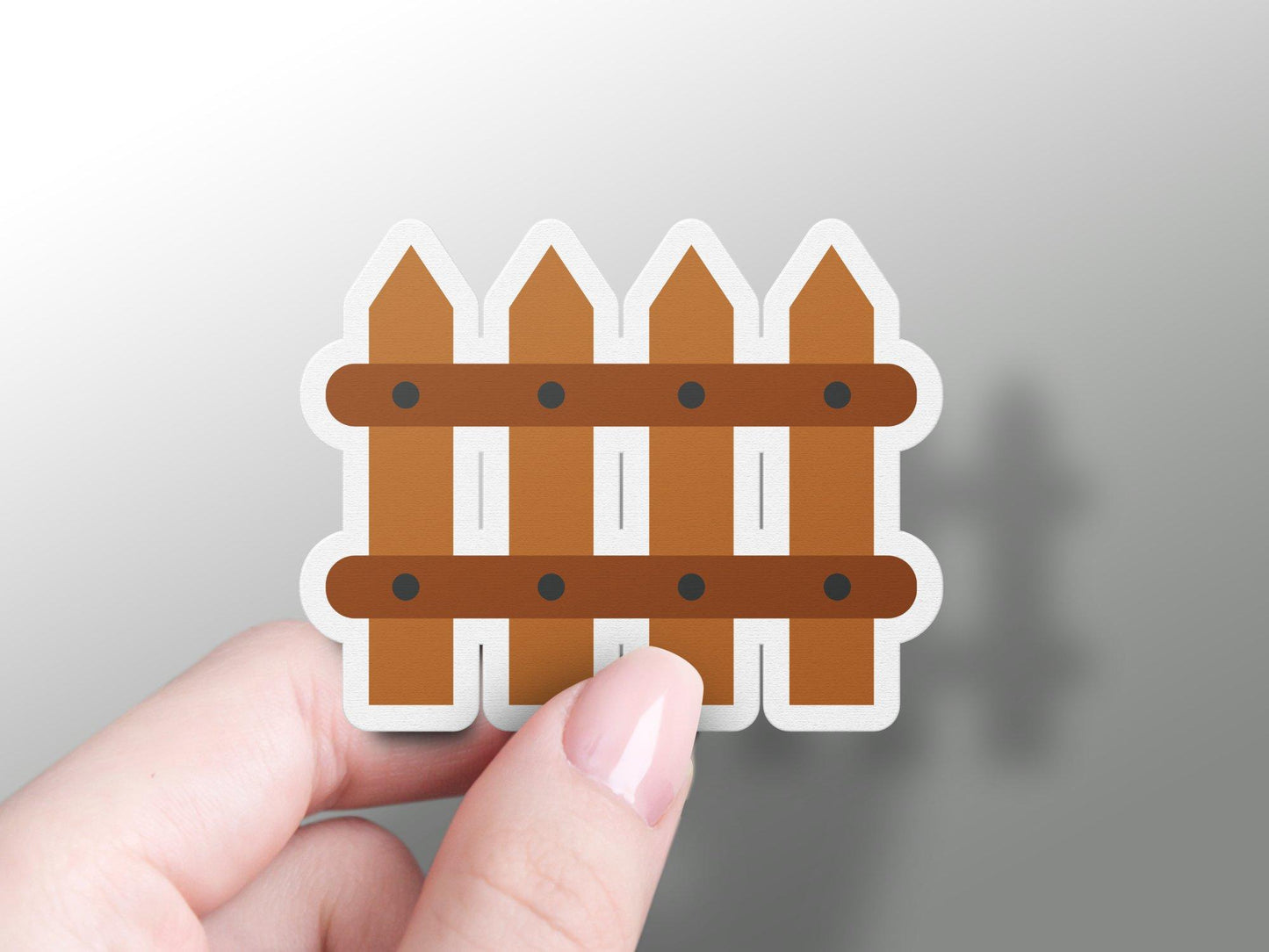 Wholesale Wooden Fence Cartoon Sticker