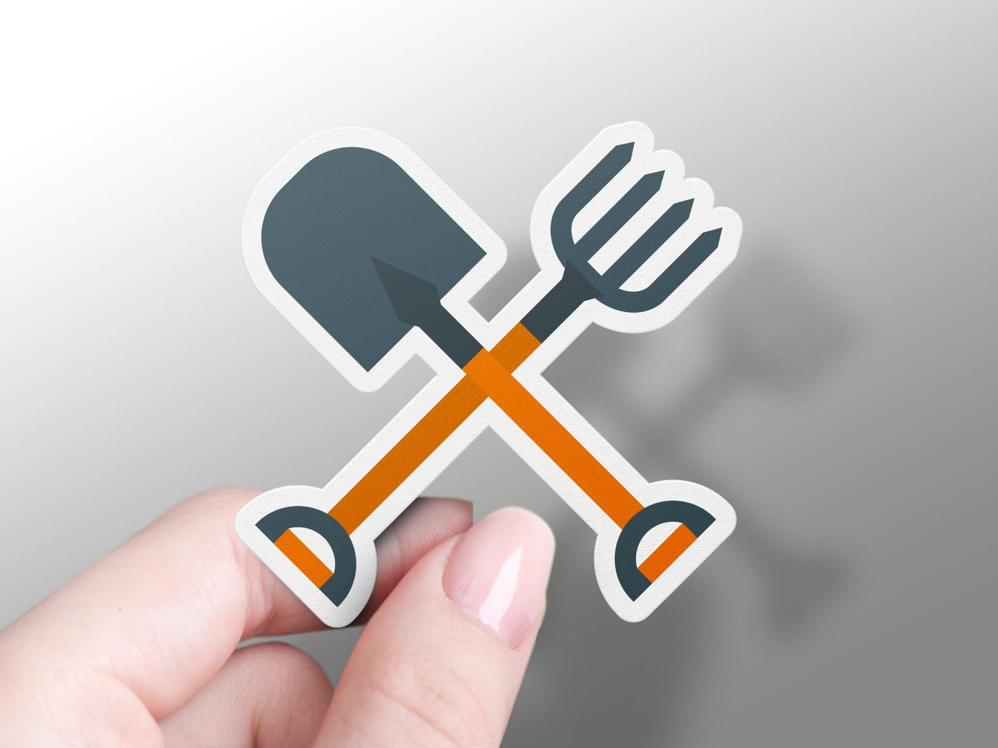 Wholesale Spade and Rake Sticker
