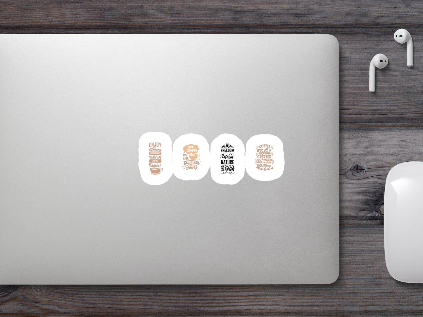 Wholesale 4 Coffee Small Sticker