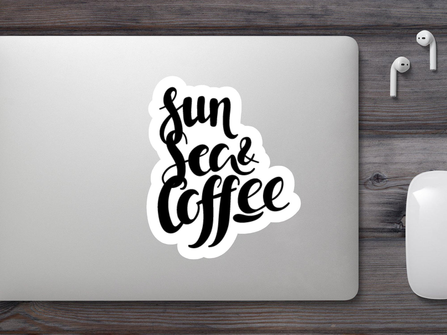 Wholesale Sun Sea and Coffee Sticker