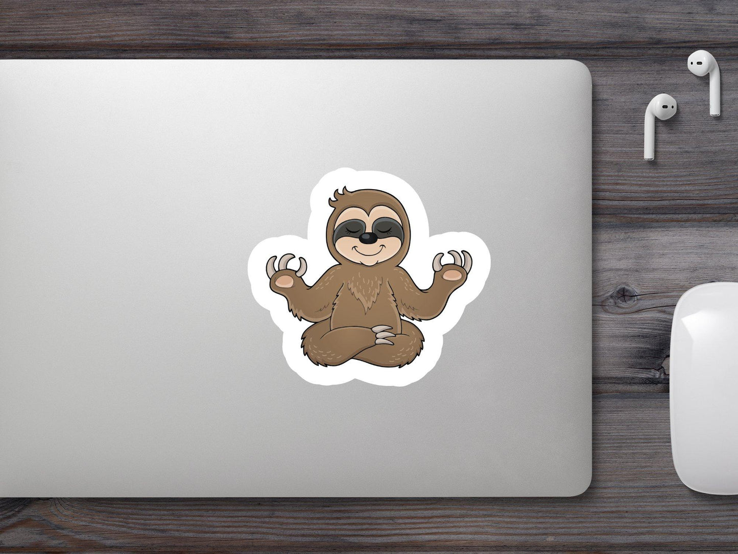 Wholesale Yoga Sloth Sticker