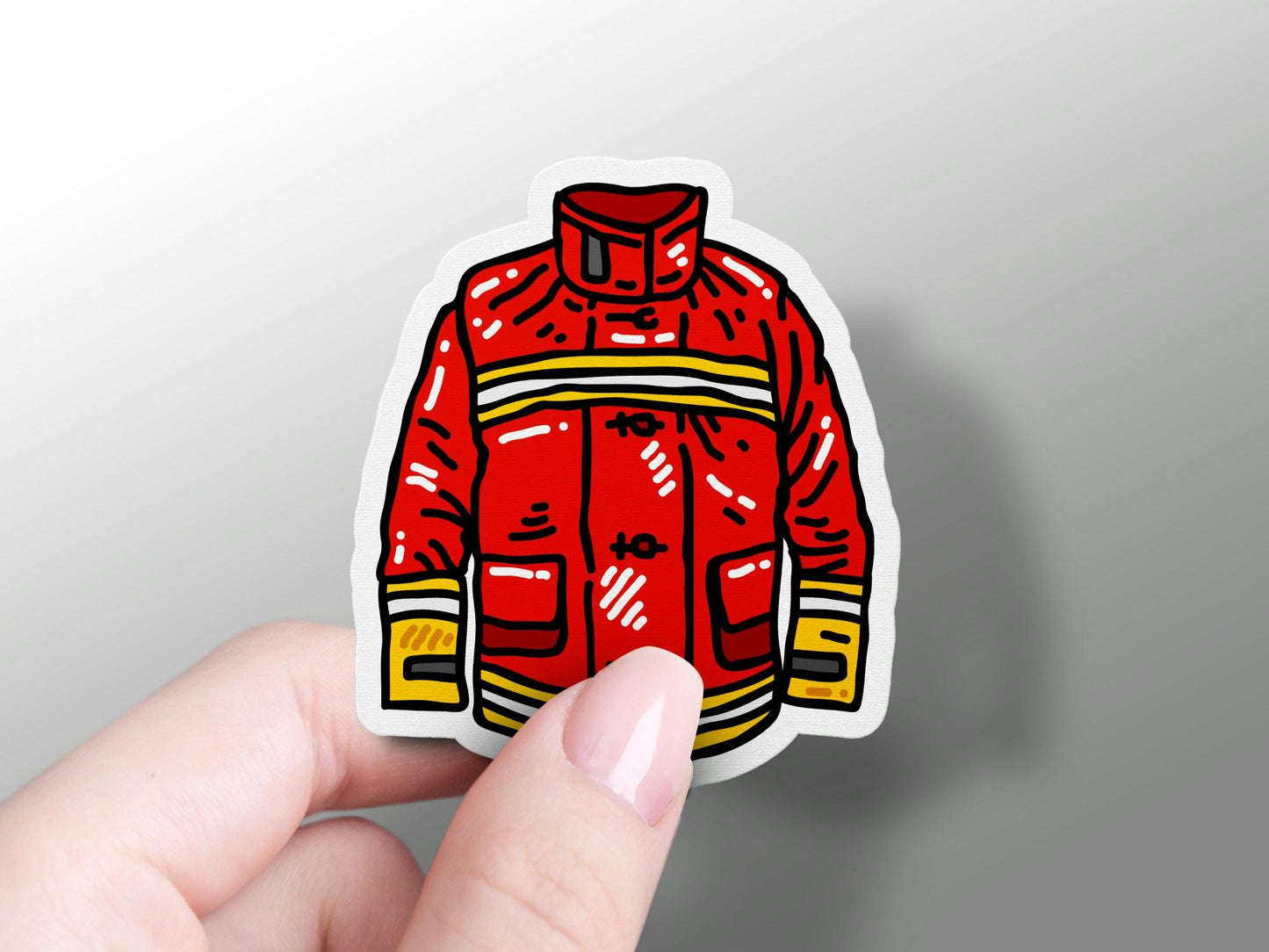 Wholesale Firefighter Suit Sticker