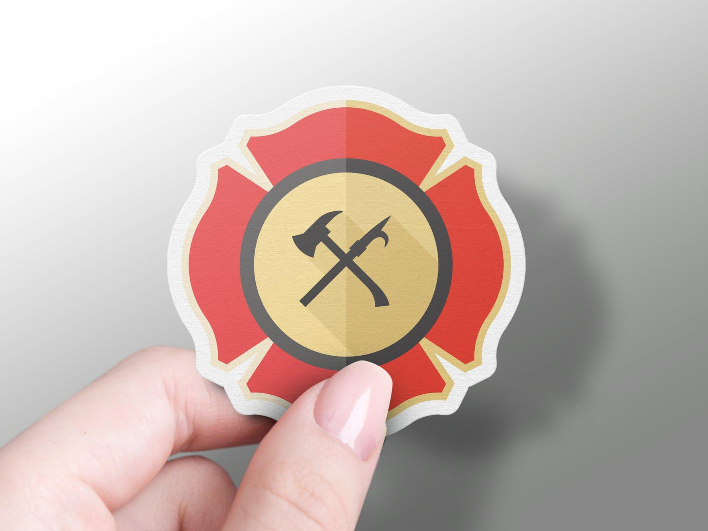 Wholesale Firefighter Badge Sticker