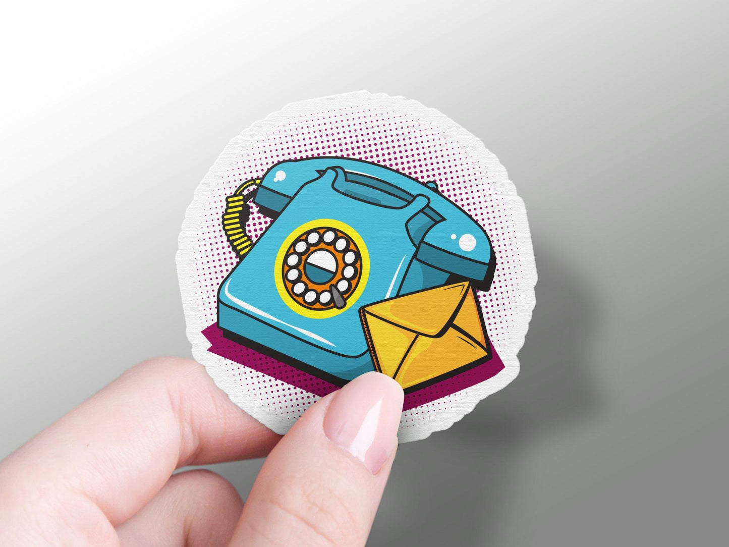 Wholesale Telephone Pop Art Sticker
