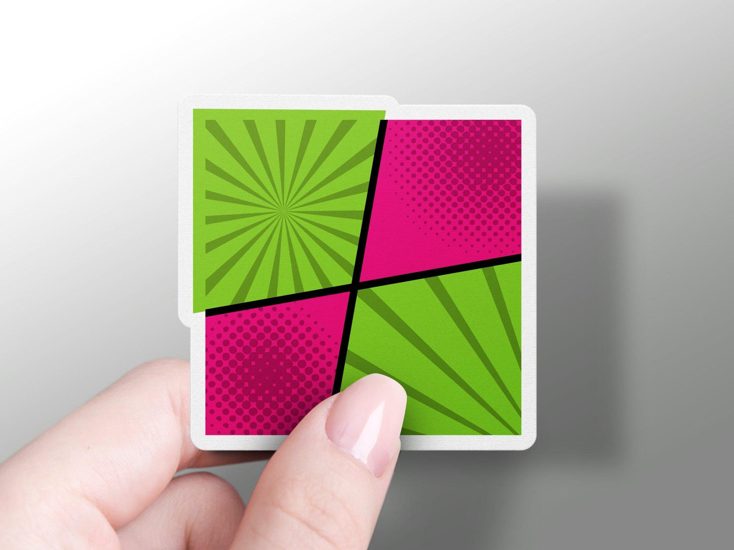 Colorful Comic Pop Art Sticker