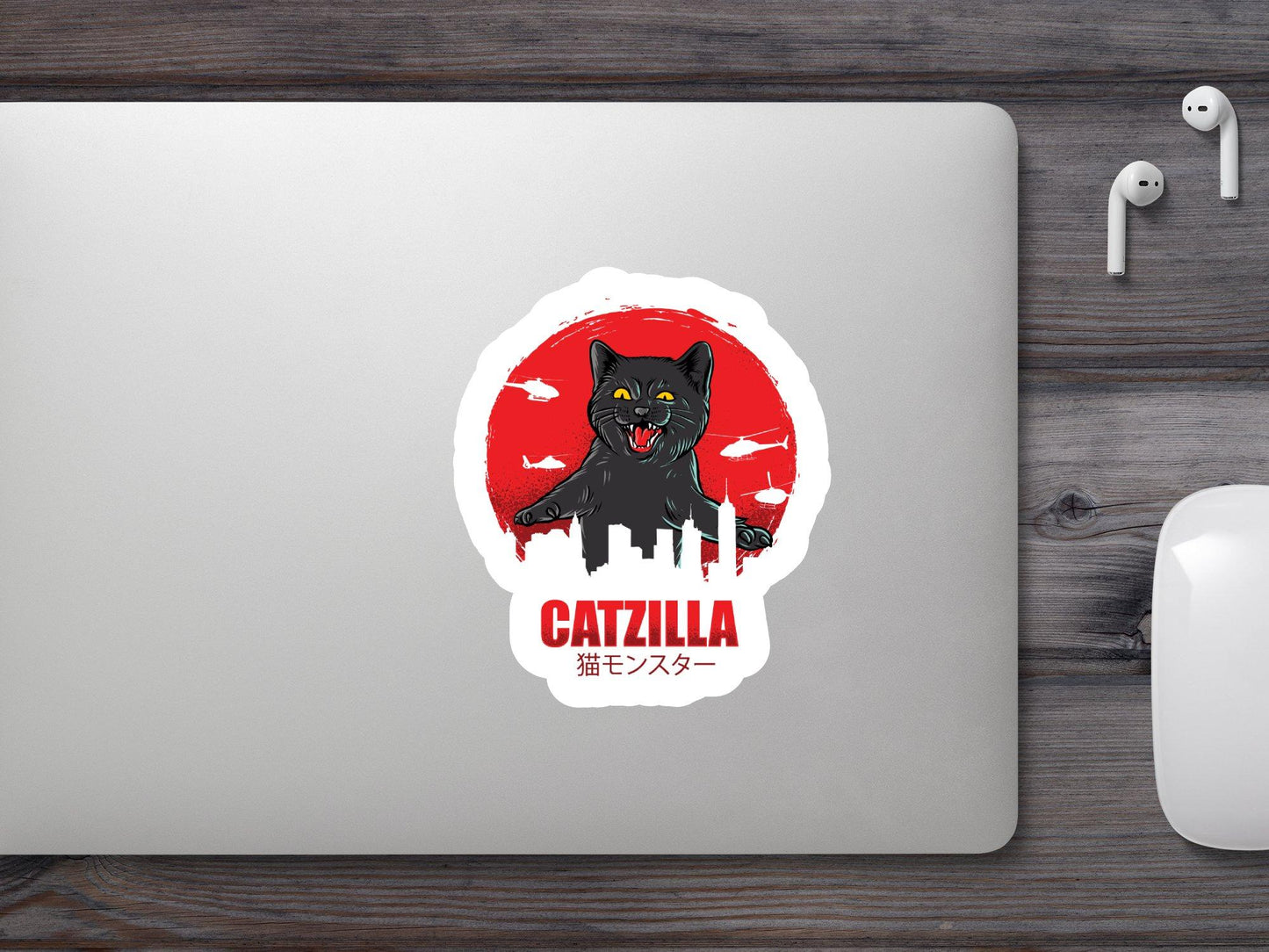 Catzilla Sticker