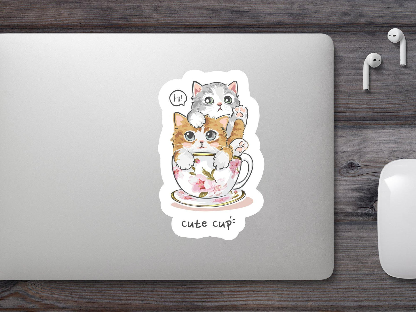 Cute Cup Sticker